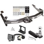 Custom Fit Trailer Hitch Wiring Harness (Plug & Play) 2" Drop Ball-Mount w/ Pin/Clip 2-5/16" Chrome Ball Installation Hardware Installation Instructions 41944 74682 40200 63836 63240 Draw-Tite Class 5 Trailer Hitch Package Wiring 01-10 Chevy Class 5 Trailer Hitch Package w/ Wiring For 01-10 Chevy Silverado GMC Sierra 2500 3500 w/ 2-5/16" Ball 2" Drop Mount 7-Way Pin Blade RV