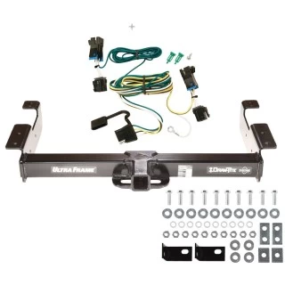 Trailer Hitch Tow Receiver w/ Wiring Kit Harness For 03-27 Chevy Express GMC Savana 1500 2500 3500 Class 5
