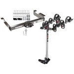 Trailer Tow Hitch For 96-27 Chevy Express GMC Savana Van Except Cutaway Models w/ 4 Bike Carrier Rack