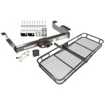 Trailer Tow Hitch For 96-27 Chevy Express GMC Savana Van Except Cutaway Models Basket Cargo Carrier Platform Hitch Lock and Cover