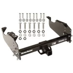 Trailer Hitch For 63-25 Chevy GMC Ford Dodge Ram w/ 34" or Cab & Chassis Frames Platform Style 2 Bike Rack w/ Anti Rattle Hitch Lock