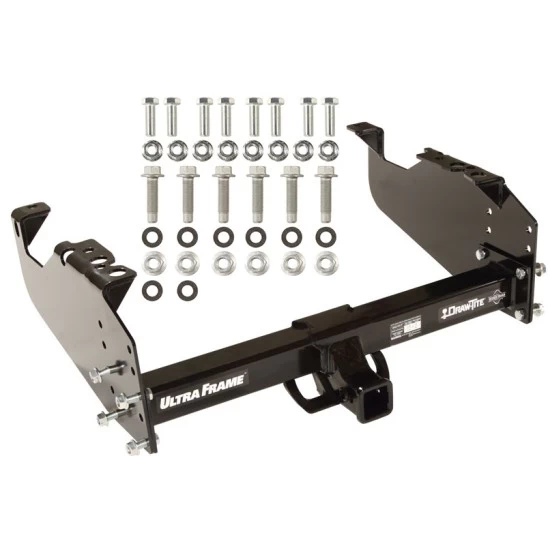 Trailer Hitch For 63-25 Chevy GMC Ford Dodge Ram w/ 34" or Cab & Chassis Frames Platform Style 2 Bike Rack w/ Anti Rattle Hitch Lock