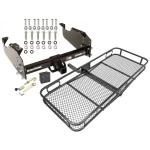 Trailer Hitch For 63-25 Chevy GMC Ford Dodge Ram w/ 34" or Cab & Chassis Frames Basket Cargo Carrier Platform Hitch Lock and Cover