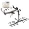 Trailer Tow Hitch For 15-19 Chevy Silverado GMC Sierra 2500 3500 HD Platform Style 2 Bike Rack w/ Anti Rattle Hitch Lock