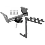 Trailer Tow Hitch For 13-24 Ram 4500 5500 All 3500 Cab & Chassis w/ 4 Bike Carrier Rack