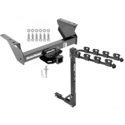 Trailer Tow Hitch For 13-24 Ram 4500 5500 All 3500 Cab & Chassis w/ 4 Bike Carrier Rack