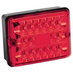 Bargman LED Single Stop-Tail-Turn Trailer Taillight 86 Series w/ Black Base RV