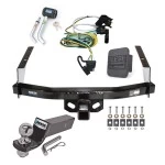 Custom Fit Trailer Hitch Wiring Harness (Plug & Play) 2" Drop Ball-Mount w/ Pin/Clip 2" Chrome Ball Security Lock Pin Rubber Hitch Plug Cover Installation Hardware Installation Instructions 44007 74665 21536 7054430 7000600 Reese Trailer To Reese Trailer Tow Hitch For 97-03 Ford F-150 04 Heritage SuperCrew Flareside Deluxe Package Wiring 2" Ball and Lock