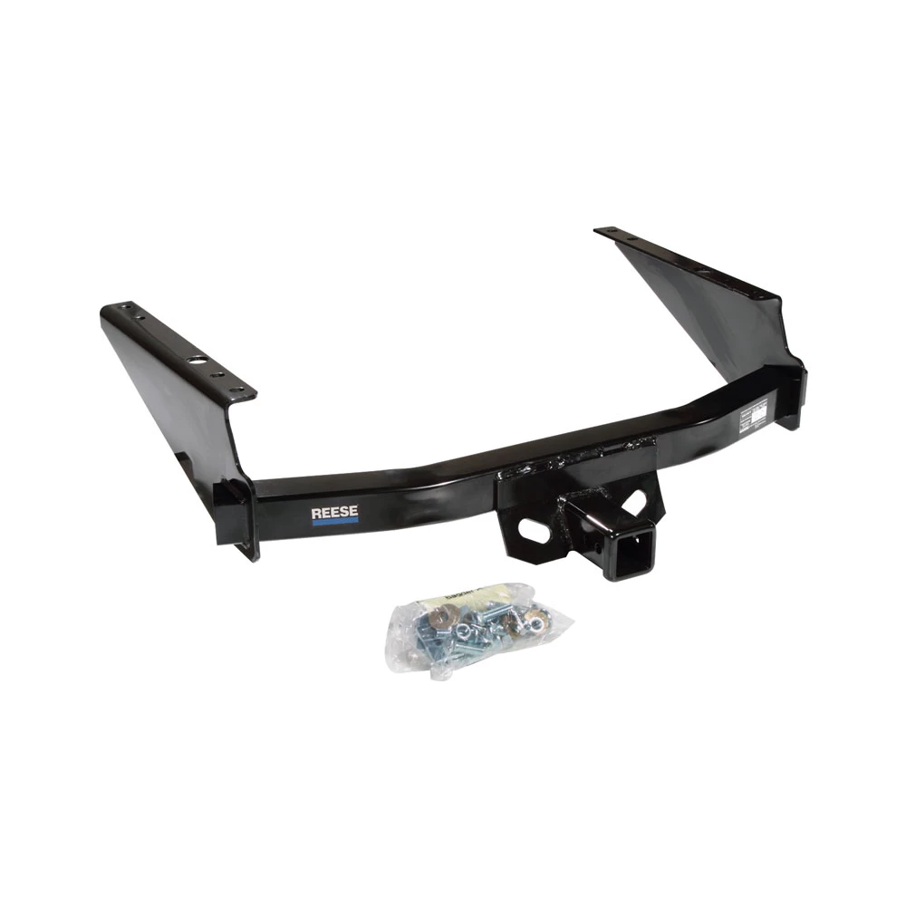 Custom Fit Trailer Hitch Wiring Harness (Plug & Play) 2" Drop Ball-Mount w/ Pin/Clip 2" Chrome Ball Security Lock Pin Rubber Hitch Plug Cover Installation Hardware Installation Instructions 44007 74665 21536 7054430 7000600 Reese Trailer To Reese Trailer Tow Hitch For 97-03 Ford F-150 04 Heritage SuperCrew Flareside Deluxe Package Wiring 2" Ball and Lock