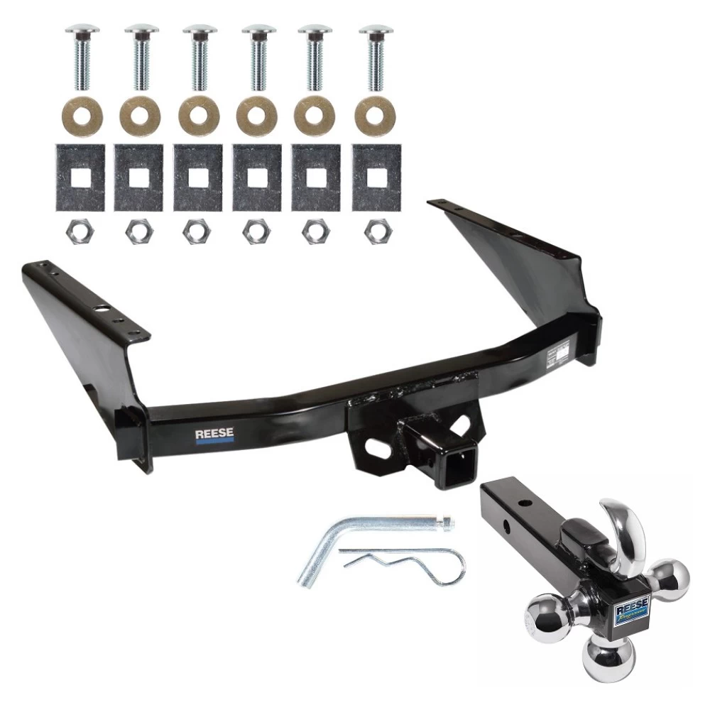 Reese Trailer Tow Hitch Receiver For 97-03 Ford F-150 2004 Heritage 97-99 F-250 Light Duty w/Tri-Ball Triple Ball 1-7/8" 2" 2-5/16"