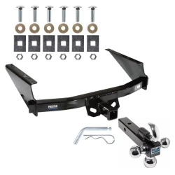 Reese Trailer Tow Hitch Receiver For 97-03 Ford F-150 2004 Heritage 97-99 F-250 Light Duty w/Tri-Ball Triple Ball 1-7/8" 2" 2-5/16"