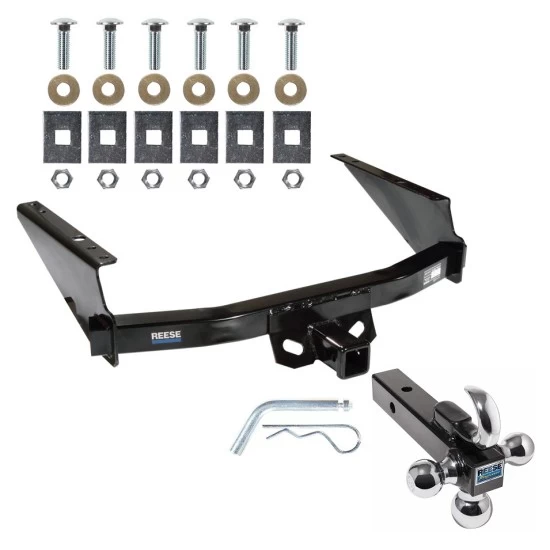 Reese Trailer Tow Hitch Receiver For 97-03 Ford F-150 2004 Heritage 97-99 F-250 Light Duty w/Tri-Ball Triple Ball 1-7/8" 2" 2-5/16"