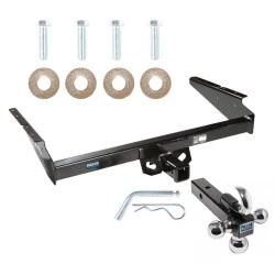 Reese Trailer Tow Hitch Receiver For 85-05 Chevy Astro GMC Safari w/Tri-Ball Triple Ball 1-7/8" 2" 2-5/16"