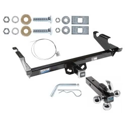 Reese Trailer Tow Hitch Receiver For 78-96 Chevy GMC G Series Van Full Size Except Step Bumper w/Tri-Ball Triple Ball 1-7/8" 2" 2-5/16"