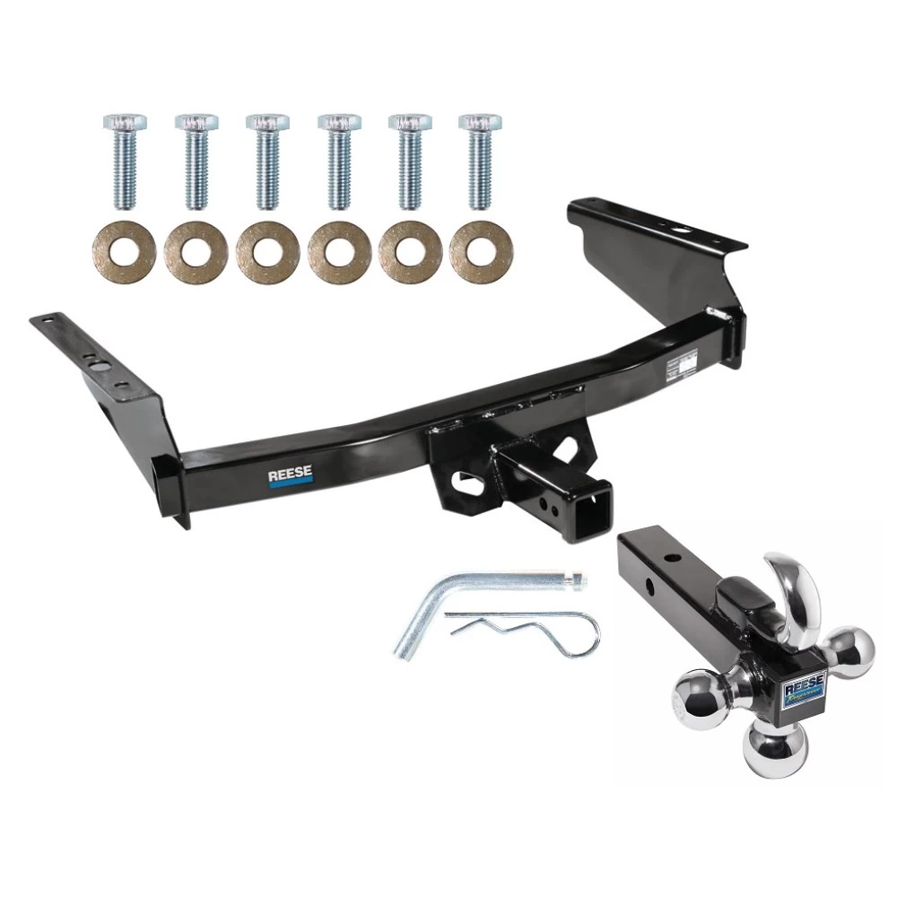 Reese Trailer Tow Hitch Receiver For 02-07 Jeep Liberty w/Tri-Ball Triple Ball 1-7/8" 2" 2-5/16"