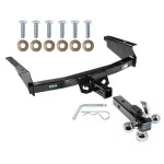 Reese Trailer Tow Hitch Receiver For 02-07 Jeep Liberty w/Tri-Ball Triple Ball 1-7/8" 2" 2-5/16"