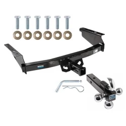 Reese Trailer Tow Hitch Receiver For 02-07 Jeep Liberty w/Tri-Ball Triple Ball 1-7/8" 2" 2-5/16"