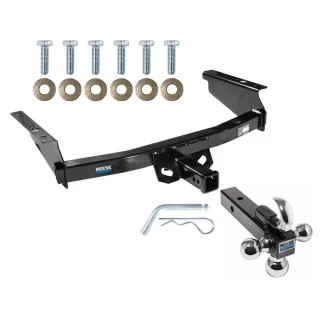 Reese Trailer Tow Hitch Receiver For 02-07 Jeep Liberty w/Tri-Ball Triple Ball 1-7/8" 2" 2-5/16"