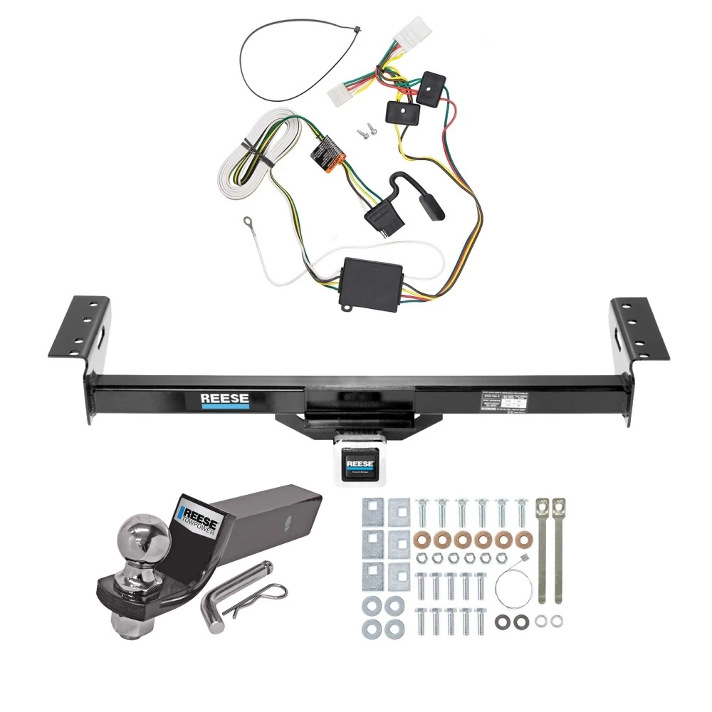 Custom Fit Trailer Hitch Wiring Harness (Plug & Play) 2" Drop Ball-Mount w/ Pin/Clip 2" Chrome Ball Installation Hardware Installation Instructions 44088 74206 21536 Reese Trailer Tow Hitch 97-01 Jeep Cherokee Complete Package Wiring and 2& Reese Trailer Tow Hitch For 97-01 Jeep Cherokee Complete Package w/ Wiring and 2" Ball