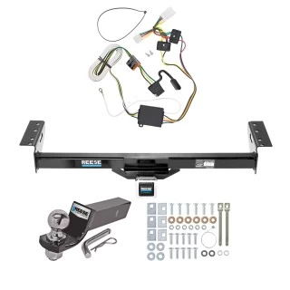 Custom Fit Trailer Hitch Wiring Harness (Plug & Play) 2" Drop Ball-Mount w/ Pin/Clip 2" Chrome Ball Installation Hardware Installation Instructions 44088 74206 21536 Reese Trailer Tow Hitch 97-01 Jeep Cherokee Complete Package Wiring and 2& Reese Trailer Tow Hitch For 97-01 Jeep Cherokee Complete Package w/ Wiring and 2" Ball