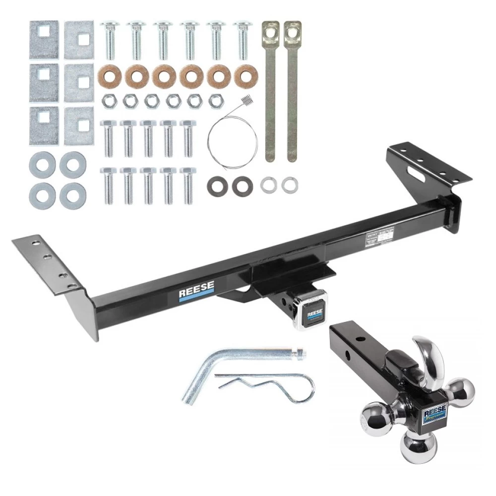 Reese Trailer Tow Hitch Receiver For 84-90 Jeep Wagoneer 84-01 Cherokee w/Tri-Ball Triple Ball 1-7/8" 2" 2-5/16"