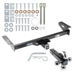 Reese Trailer Tow Hitch Receiver For 84-90 Jeep Wagoneer 84-01 Cherokee w/Tri-Ball Triple Ball 1-7/8" 2" 2-5/16"