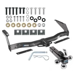 Reese Trailer Tow Hitch Receiver For 78-98 Dodge Van 99-03 w/ Standard & OEM Step Bumper w/Tri-Ball Triple Ball 1-7/8" 2" 2-5/16"