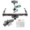 Trailer Tow Hitch For 88-00 Chevy GMC C1500 C2500 C3500 K1500 K2500 K3500 PKG Complete Package w/ Wiring and 2" Ball