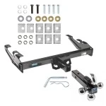 Reese Trailer Tow Hitch Receiver For 88-00 Chevy GMC C/K Pickup Standard or Step Bumper w/Tri-Ball Triple Ball 1-7/8" 2" 2-5/16"