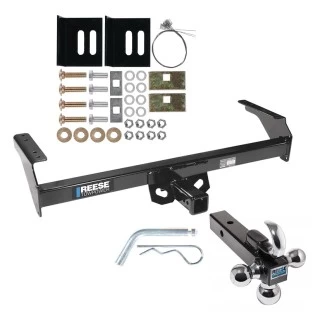 Reese Trailer Tow Hitch Receiver For 98-04 Nissan Frontier 88-97 Pickup 86-94 D21 w/Tri-Ball Triple Ball 1-7/8" 2" 2-5/16"