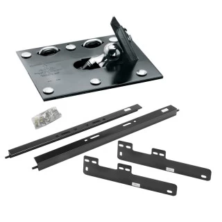 Draw-Tite Gooseneck Trailer Hitch for 2005-2014 Ford F150 2004 F150 New Body Style Fold Down Plate w/ Custom Brackets Under Bed Rails 2-5/16" Ball