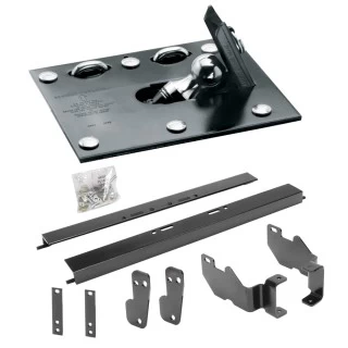 Draw-Tite Gooseneck Trailer Hitch for 2009-2018 Dodge Ram 1500 2019-2024 Ram 1500 Classic Old Body Turnover w/ Brackets Rails Under Bed 2-5/16" Ball Excluding Air Suspension