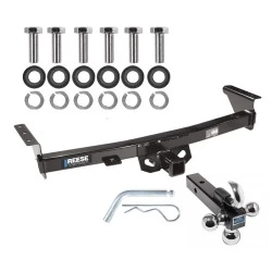 Reese Trailer Tow Hitch Receiver For 05-26 Nissan Frontier 09-12 Suzuki Equator w/Tri-Ball Triple Ball 1-7/8" 2" 2-5/16"