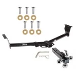 Reese Trailer Tow Hitch Receiver For 06-14 Kia Sedona 07-08 Hyundai Entourage w/Tri-Ball Triple Ball 1-7/8" 2" 2-5/16"