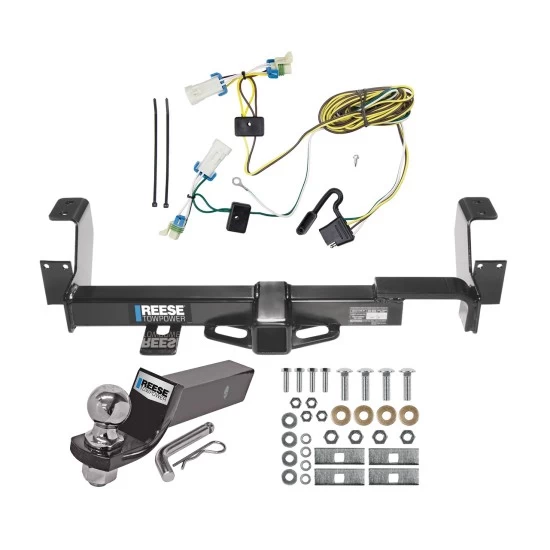 Custom Fit Trailer Hitch Wiring Harness (Plug & Play) 2" Drop Ball-Mount w/ Pin/Clip 2" Chrome Ball Installation Hardware Installation Instructions 44538 85261 21536 Reese Trailer Tow Hitch 02-07 Buick Rendezvous 01-05 Pontiac Aztek Complet Reese Trailer Tow Hitch For 02-07 Buick Rendezvous 01-05 Pontiac Aztek Complete Package w/ Wiring and 2" Ball