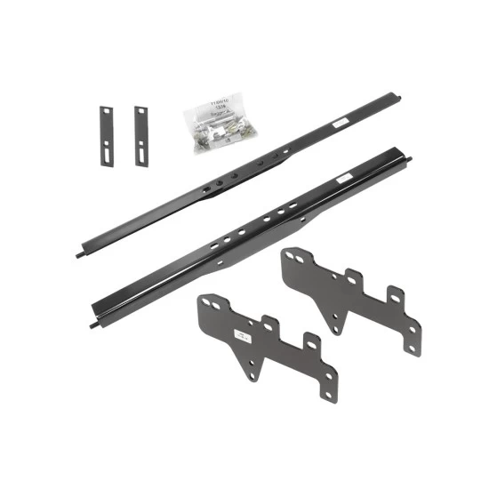 Draw-Tite Gooseneck Trailer Hitch for 1999-2018 Chevy Silverado GMC Sierra 1500 (2019 LD and Legacy only) Fold Down Plate w/ Custom Brackets Under Bed Rails 2-5/16" Ball