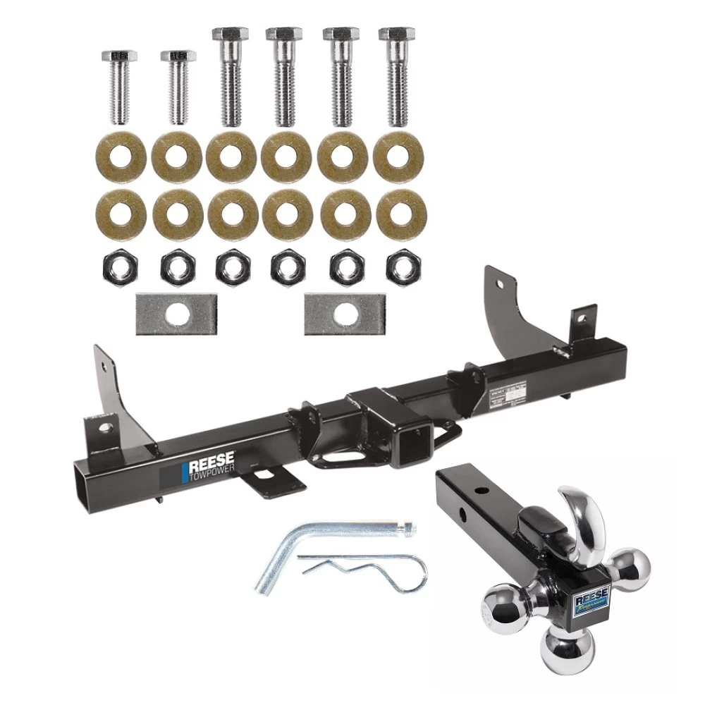 Reese Trailer Tow Hitch Receiver For 06-08 Ford F-150 Lincoln Mark LT w/o OEM Hitch w/Tri-Ball Triple Ball 1-7/8" 2" 2-5/16"