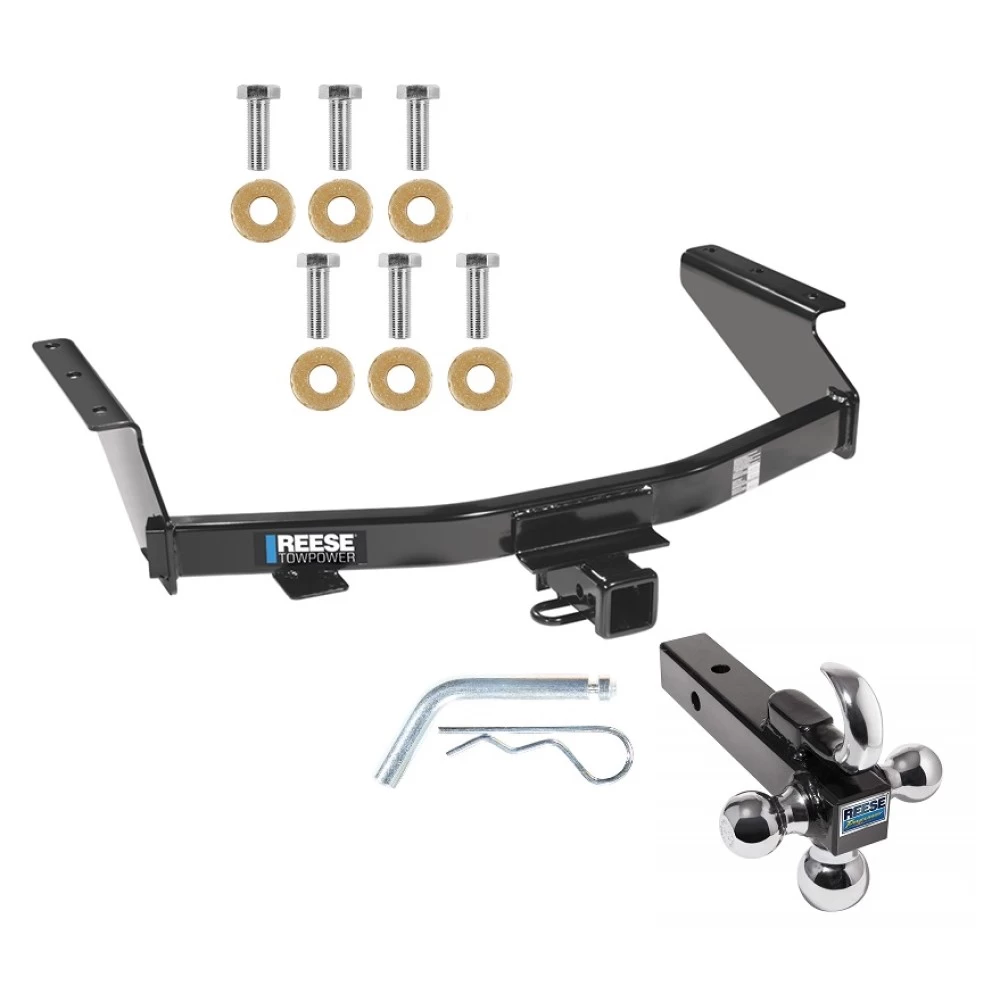 Reese Trailer Tow Hitch Receiver For 07-12 Dodge Nitro w/Tri-Ball Triple Ball 1-7/8" 2" 2-5/16"