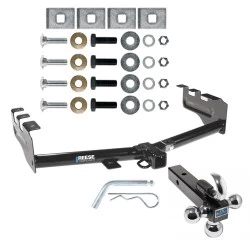 Reese Trailer Tow Hitch Receiver For 99-13 Chevy Silverado GMC Sierra 1500 2007 Classic 99-04 2500 LD 01-06 1500 HD w/Tri-Ball Triple Ball 1-7/8" 2" 2-5/16"