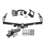 Reese Trailer Tow Hitch For 99-13 Chevy Silverado GMC Sierra 1500 HD 99-04 2500 LD (07-07 Classic) Standard or Step Bumper Complete Package w/ Wiring and 2" Ball