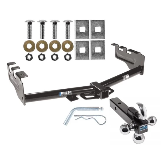 Reese Trailer Tow Hitch Receiver For 99-13 Chevy Silverado GMC Sierra 1500 2007 Classic 99-04 2500 LD 01-06 1500 HD w/Tri-Ball Triple Ball 1-7/8" 2" 2-5/16"