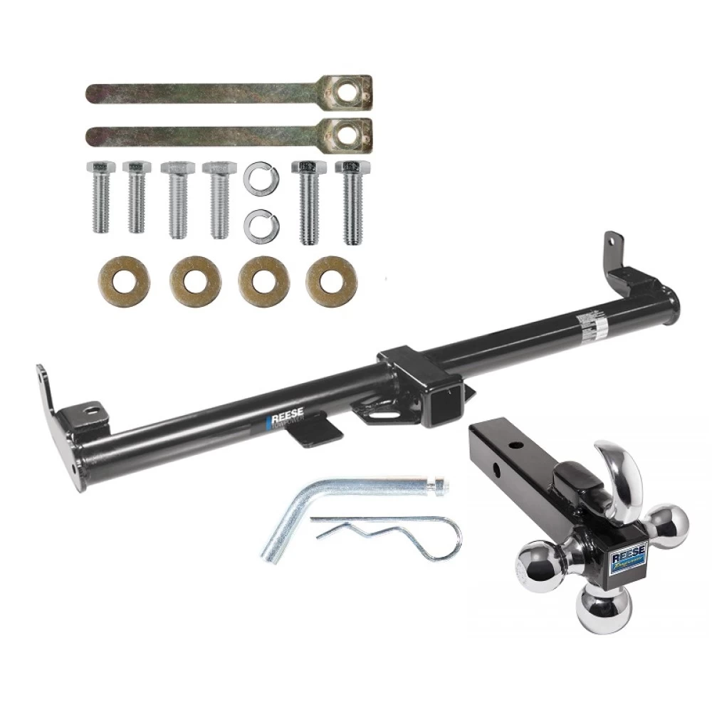 Reese Trailer Tow Hitch Receiver For 97-06 Jeep Wrangler TJ All Models w/Tri-Ball Triple Ball 1-7/8" 2" 2-5/16"