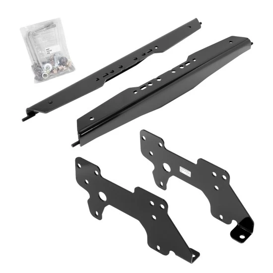 Draw-Tite Gooseneck Trailer Hitch for 2010-2013 Dodge Ram 2500 2010-2012 Dodge Ram 3500 Fold Down Plate w/ Custom Brackets Under Bed Rails 2-5/16" Ball