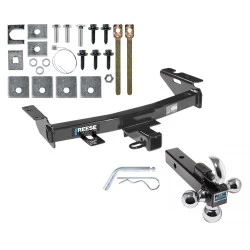 Reese Trailer Tow Hitch Receiver For 97-09 Terraza Uplander Venture Montana Trans Sport Relay w/Tri-Ball Triple Ball 1-7/8" 2" 2-5/16"