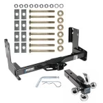 Reese Trailer Tow Hitch Receiver For 07-25 Mercedes Freightliner Dodge Sprinter Van w/o OEM Step Bumper Except 144" WB w/Tri-Ball Triple Ball 1-7/8" 2" 2-5/16"