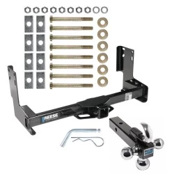 Reese Trailer Tow Hitch Receiver For 07-25 Mercedes Freightliner Dodge Sprinter Van w/o OEM Step Bumper Except 144" WB w/Tri-Ball Triple Ball 1-7/8" 2" 2-5/16"