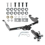 Reese Trailer Tow Hitch Receiver For 01-10 Chevy Silverado GMC Sierra 2500 3500 HD 2007 Classic, 6-1/2 & 8 Foot Bed w/Tri-Ball Triple Ball 1-7/8" 2" 2-5/16"