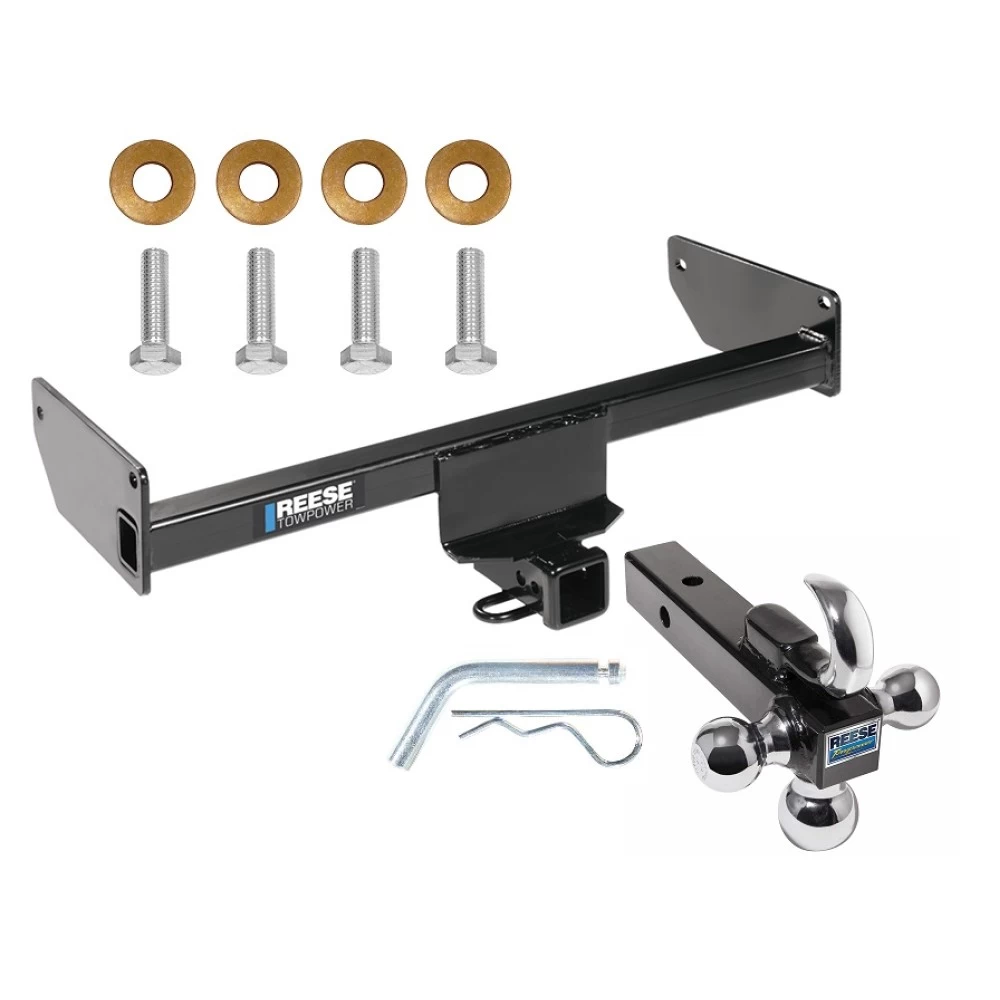 Reese Trailer Tow Hitch Receiver For 12-15 Chevy Captiva Sport 08-10 Saturn Vue w/Tri-Ball Triple Ball 1-7/8" 2" 2-5/16"