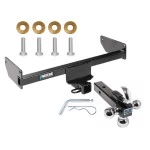 Reese Trailer Tow Hitch Receiver For 12-15 Chevy Captiva Sport 08-10 Saturn Vue w/Tri-Ball Triple Ball 1-7/8" 2" 2-5/16"