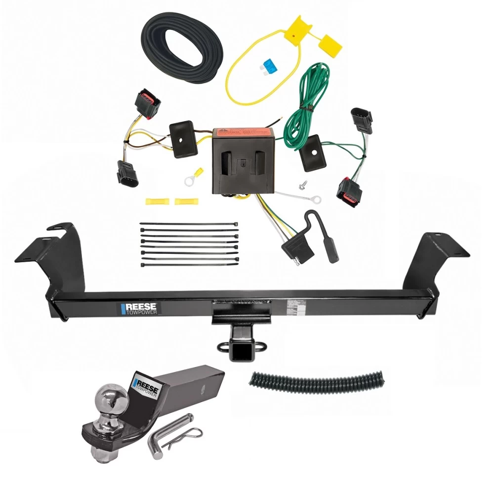 Reese Trailer Tow Hitch For 08-10 Chrysler Town and Country Dodge Grand Caravan Complete Package w/ Wiring and 2" Ball